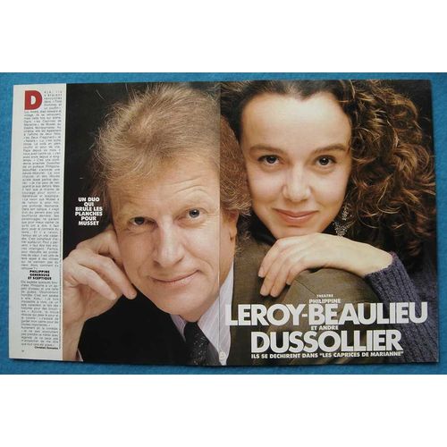 Jours De France N°1792, Coupure De Presss: Philippine Leroy-Beaulieu, André Dussolier
