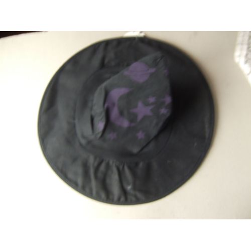 Chapeau Fee Noir Tissu