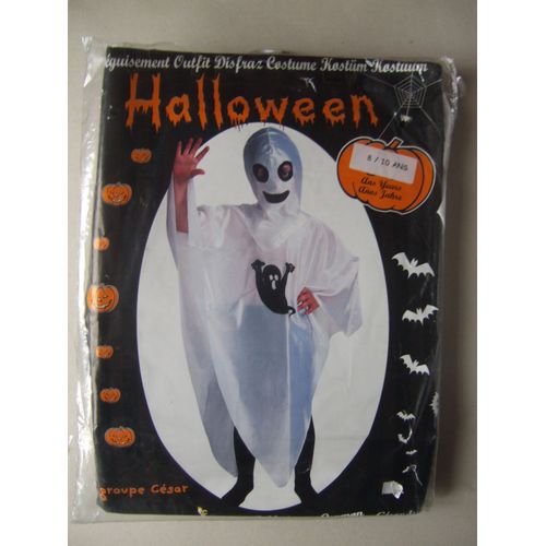 Habit De Fantome Halloween Pour 8/10ans