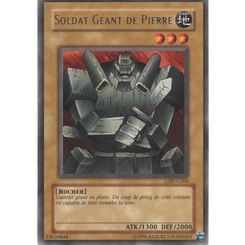 Carte Yu-Gi-Oh! "Soldat Géant De Pierre" Rare Ldd-C068