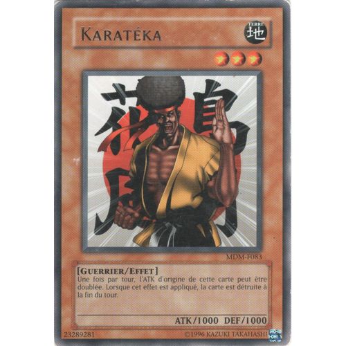 Carte Yu-Gi-Oh! "Karatéka" Rare Mdm-F083