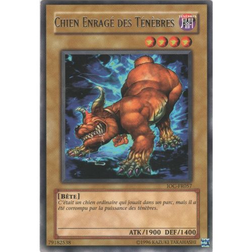 Carte Yu-Gi-Oh! "Chien Enragé Des Ténèbres" Rare Ioc-Fr057