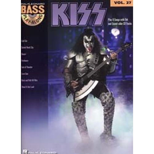 Kiss - Bass Play-Along Volume 27 (Book/Online Audio)