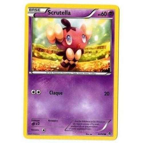 Scrutella (44/98) - Pokemon Noir Et Blanc Pouvoirs Emergents