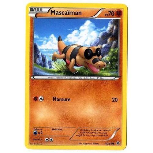 Mascaiman (60/98) - Pokemon Noir Et Blanc Pouvoirs Emergents