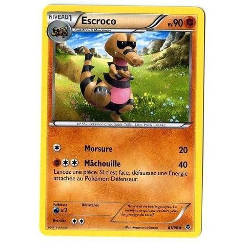 Escroco (61/98) - Pokemon Noir Et Blanc Pouvoirs Emergents