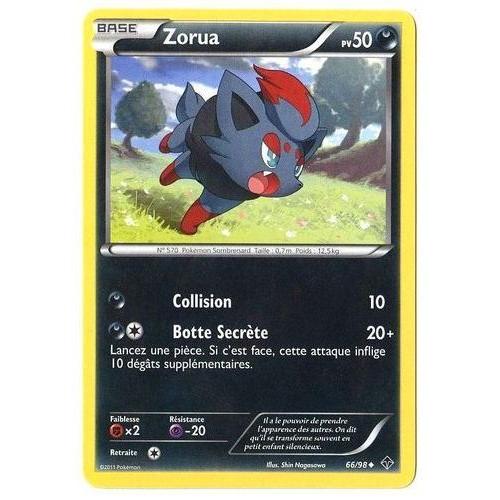 Zorua (66/98) - Pokemon Noir Et Blanc Pouvoirs Emergents