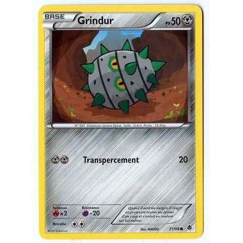 Grindur (71/98) - Pokemon Noir Et Blanc Pouvoirs Emergents