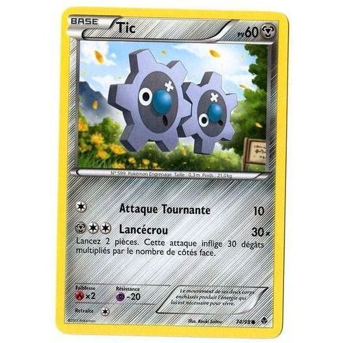 Tic (74/98) - Pokemon Noir Et Blanc Pouvoirs Emergents