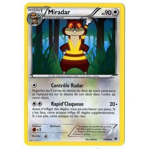 Miradar (79/98) - Pokemon Noir Et Blanc Pouvoirs Emergents