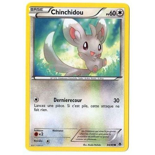 Chinchidou (84/98) - Pokemon Noir Et Blanc Pouvoirs Emergents