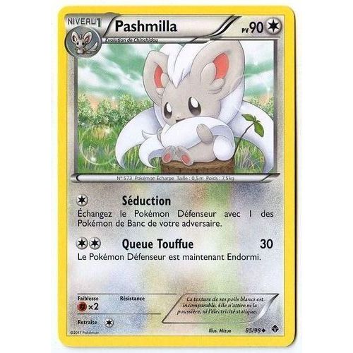 Pashmilla (85/98) - Pokemon Noir Et Blanc Pouvoirs Emergents