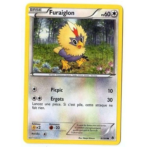 Furaiglon (87/98) - Pokemon Noir Et Blanc Pouvoirs Emergents
