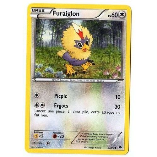 Furaiglon (87/98) - Pokemon Noir Et Blanc Pouvoirs Emergents