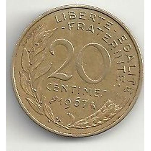 Pièce 20 Centimes 1967