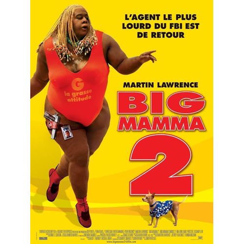 Big Mamma 2 (Big Momma's House 2)  - Véritable Affiche De Cinéma - Format 120x160 Cm - De John Whitesell Avec Martin Lawrence, Elton Leblanc, Nia Long, Mark Moses - 2006