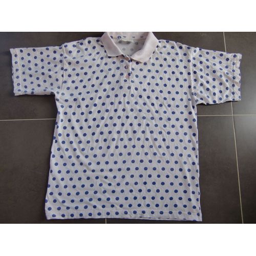 Polo Rose À Pois Violets Taille L