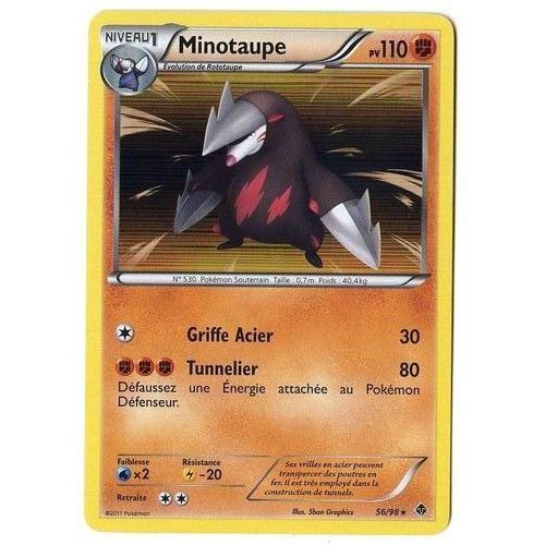 Minotaupe (56/98) - Pokemon Noir Et Blanc Pouvoirs Emergents