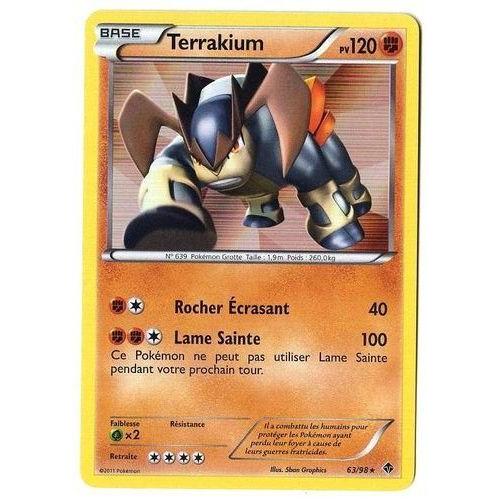 Terrakium (63/98) - Pokemon Noir Et Blanc Pouvoirs Emergents
