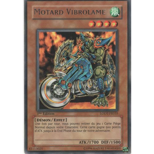 Carte Yu-Gi-Oh! "Motard Vibrolame" Rare Lodt-Fr035