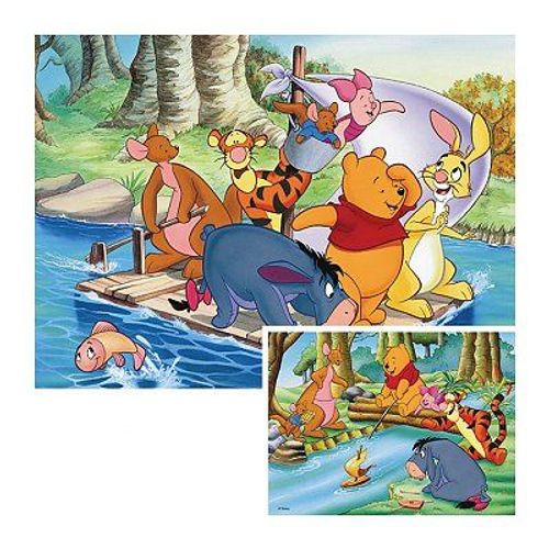 Puzzle Puzzle 2 X 20 Pièces - Winnie L'ourson : Partie De Pêche