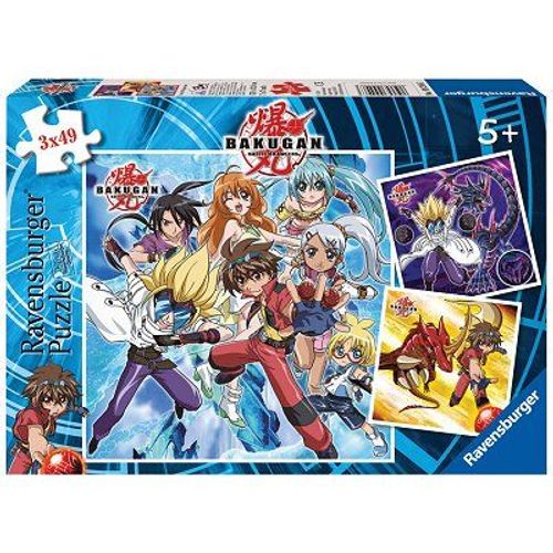 Puzzle 3 X 49 Pièces - Bakugan : Dan Et Masquerade