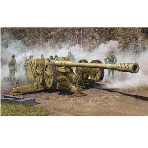 Maquette Canon Anti-Char Super Lourd Allemand : 12.8 Cm Pak44 Rheinmetall-Trumpeter