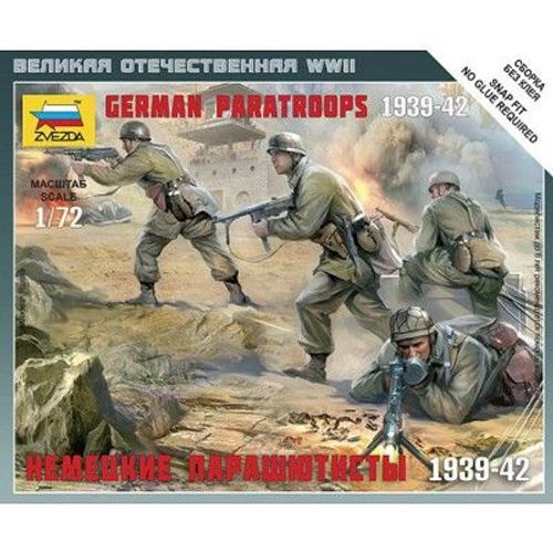 Figurines 2ème Guerre Mondiale : Parachutistes Allemands