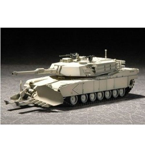Maquette Char Lourd Us M1a1 Abrams Avec Lames Anti Mines 1991-Trumpeter