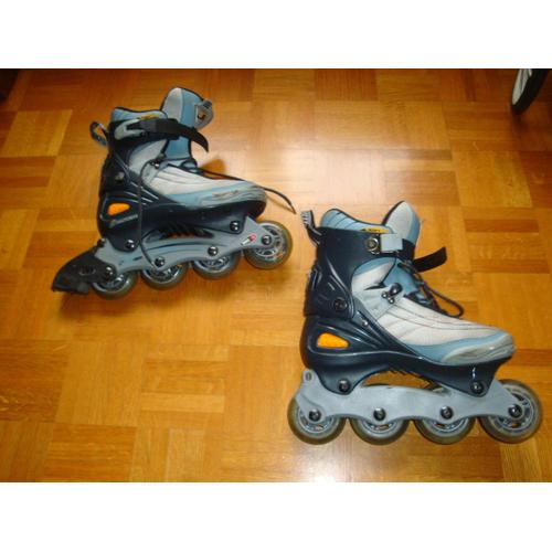 Rollers Crazy Creek Pointure 38 Bleu Gris Noir