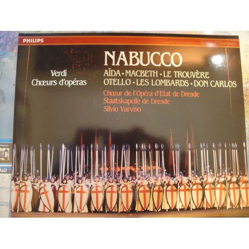 Nabucco / Le Trouvère / Aïda / Macbeth / Les Lombards / Don Carlos / Otello  - Direction : Silvio Bariso