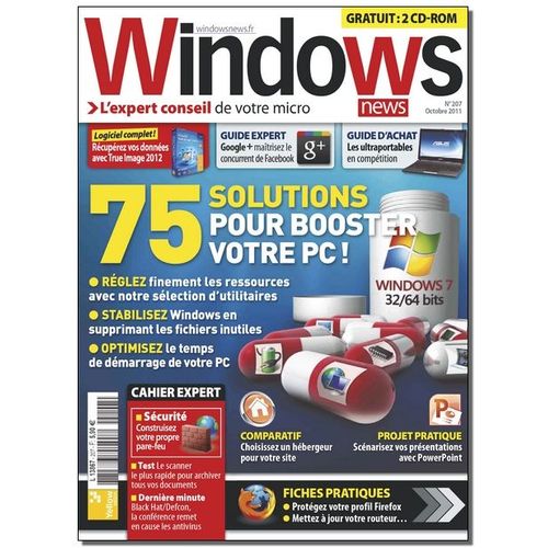 Windows News 207 : 75 Solutions Pour Booster Votre Pc