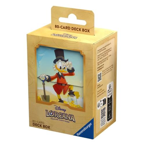 Lorcana Disney Deck Box De Rangement - 80 Cartes - Oncle Picsou - Chapitre 3 : Les Terres D'encres