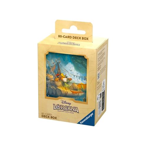 Lorcana Disney Deck Box De Rangement - 80 Cartes - Robin Des Bois - Chapitre 3 : Les Terres D'encres