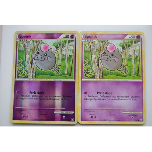 Spoink Standard + Reverse H.S Triomphe - 77/102  - Pokemon