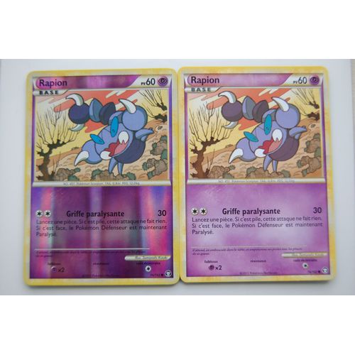Pokemon Rapion Standar + Reverse - 76/102 - H.S Triomphe