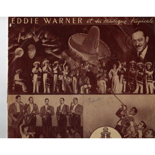 Eddie Warner 'terre Tropicale, Andalucia, Tapioca, Aperitivo, Pimienta, La Cumparsa, Mambo-Jambo, Baluma' Vinyl 25cm 33t. Odeon 1008