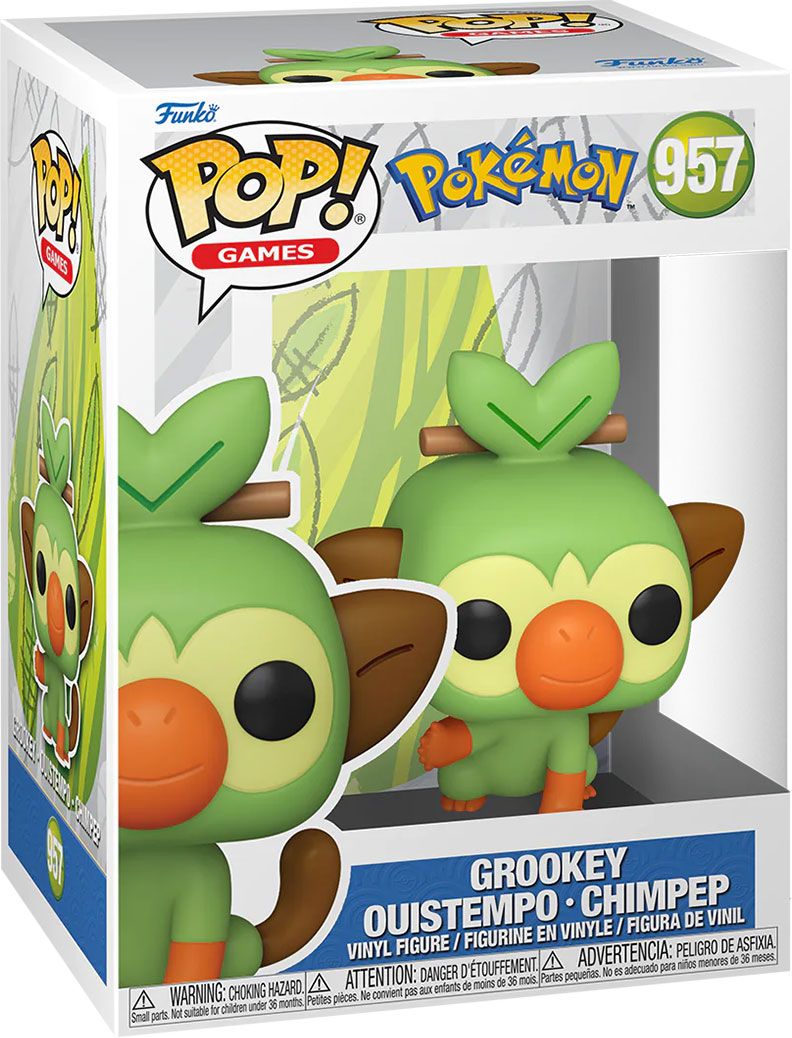 Pokémon - Figurine Pop! Grookey (Emea) 9 Cm