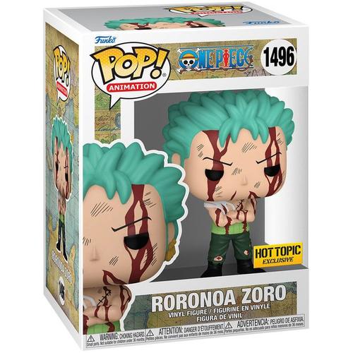 Figurine Funko Pop - One Piece N°1496 - Roronoa Zoro (Rien, Il Ne S'est Rien Passé Du Tout) - Ensanglanté (76879)