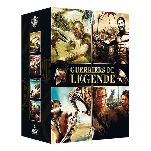 Coffret Guerriers De Légende - Le Choc Des Titans + 300 + 10 000 + Troie - Pack