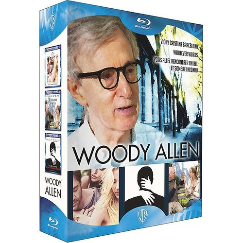 Woody Allen - Coffret - Vous Allez Rencontrer Un Bel Et Sombre Inconnu + Vicky Cristina Barcelona + Whatever Works - Pack - Blu-Ray