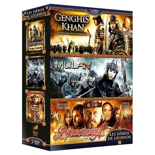Les Héros De Légende : Genghis Khan + Mulan + Barbarossa - Pack