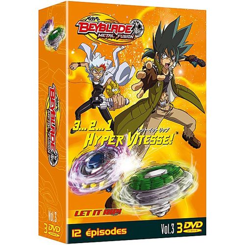 Beyblade Metal Fusion - 3...2...1 Hyper Vitesse ! - Coffret N° 3 (3 Dvd) - Pack