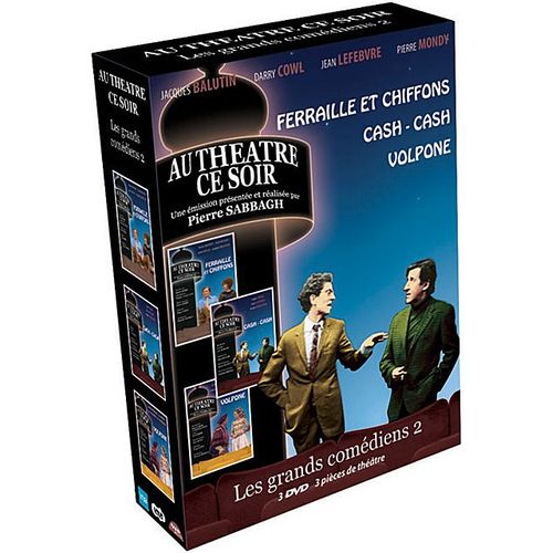 Les Grands Comédiens N° 2 - 3 Pièces De Théâtre : Ferraille Et Chiffons + Cash-Cash + Volpone - Pack