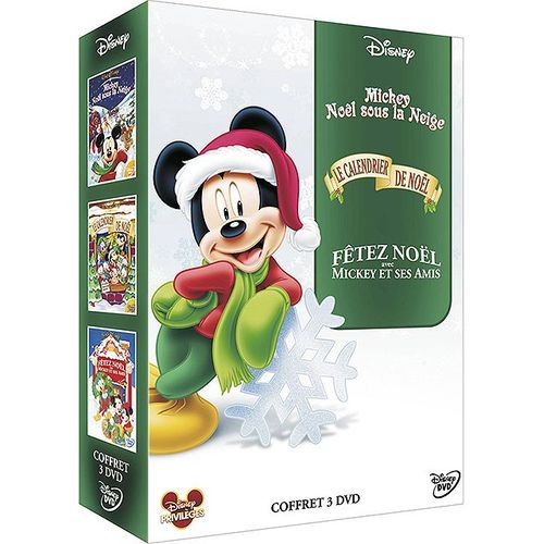 Coffret - Mickey, Noël Sous La Neige + Le Calendrier De Noël + Fêtez Noël Avec Mickey Et Ses Amis - Pack