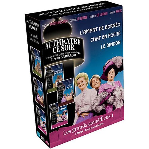 Les Grands Comédiens N° 1 - 3 Pièces De Théâtre : L'amant De Bornéo + Chat En Poche + Le Dindon - Pack