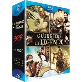 Coffret Guerriers De Légende - Le Choc Des Titans + 300 + 10 000 + Troie - Pack - Blu-Ray