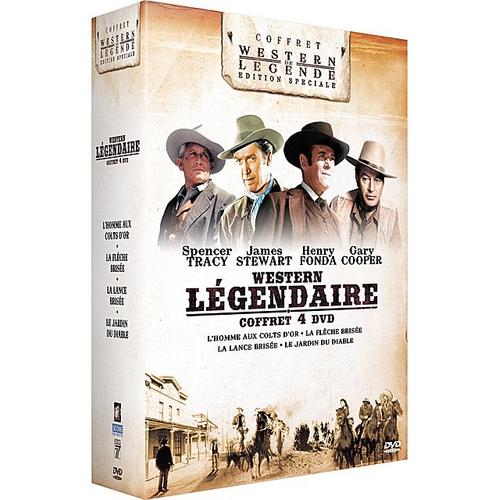 4 Westerns Légendaires : L'homme Aux Colts D'or + La Flèche Brisée + La Lance Brisée + Le Jardin Du Diable - Pack