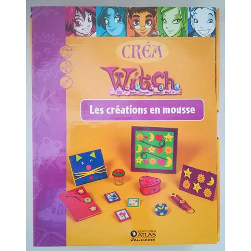 Witch - Les Créations En Mousse - Tout Le Nécessaire Pour Créer Une Pochette, Un Porte-Clés, Un Carnet À Secrets, Un Cadre...
