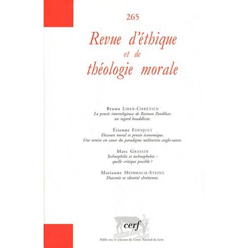 Revue D'éthique Et De Théologie Morale N° 265-266, Septembr - 2 Volumes